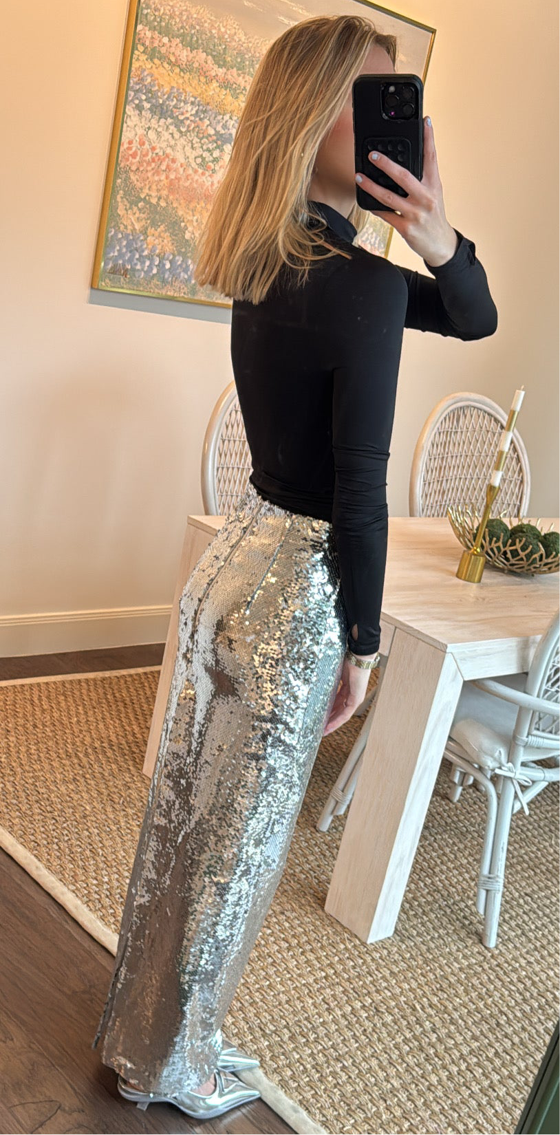 Kim Shui Maxi Sequin Skirt
