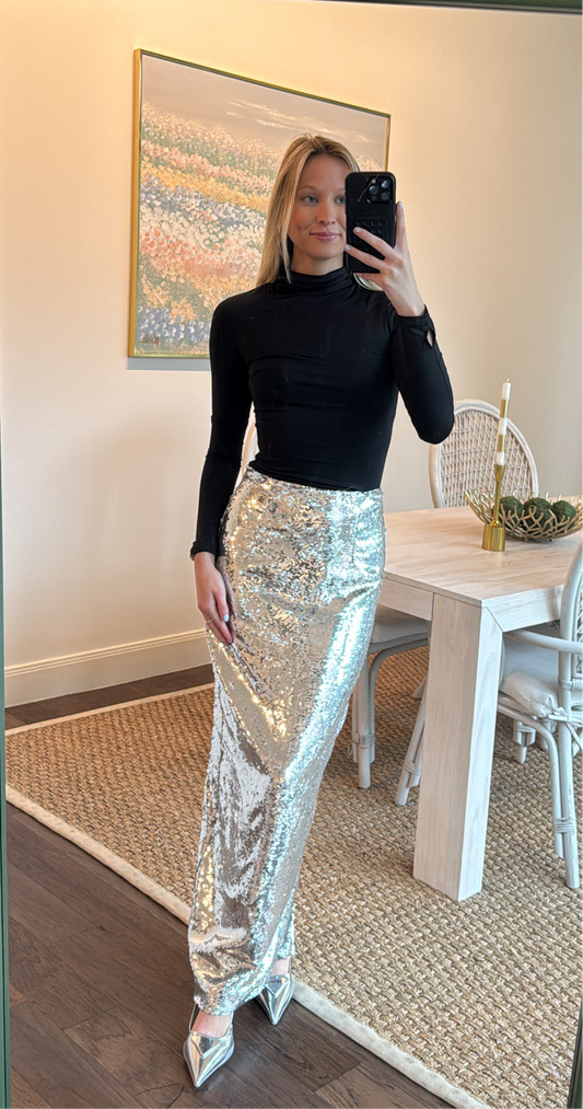 Kim Shui Maxi Sequin Skirt