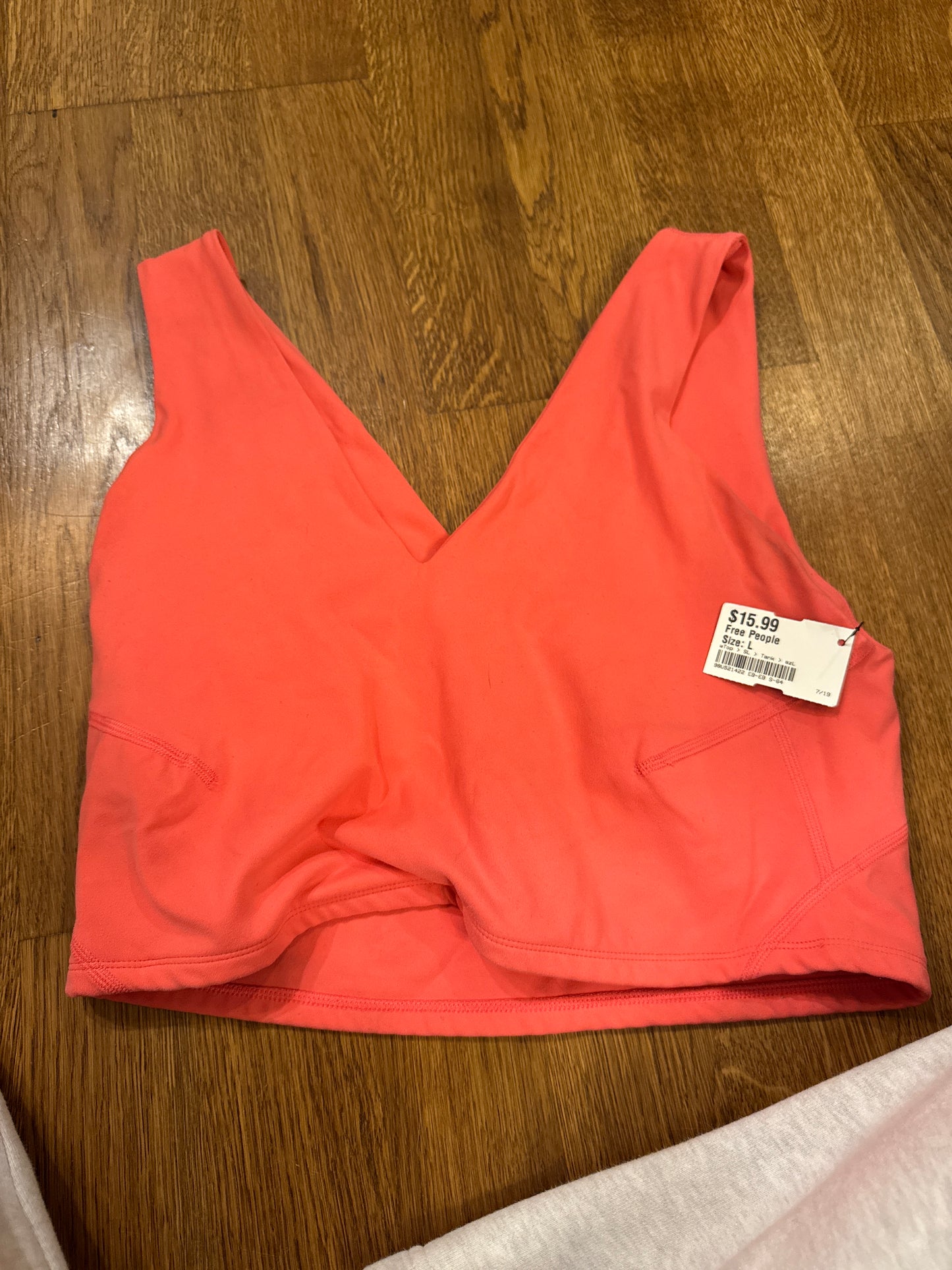 Free People Orange Tank Top