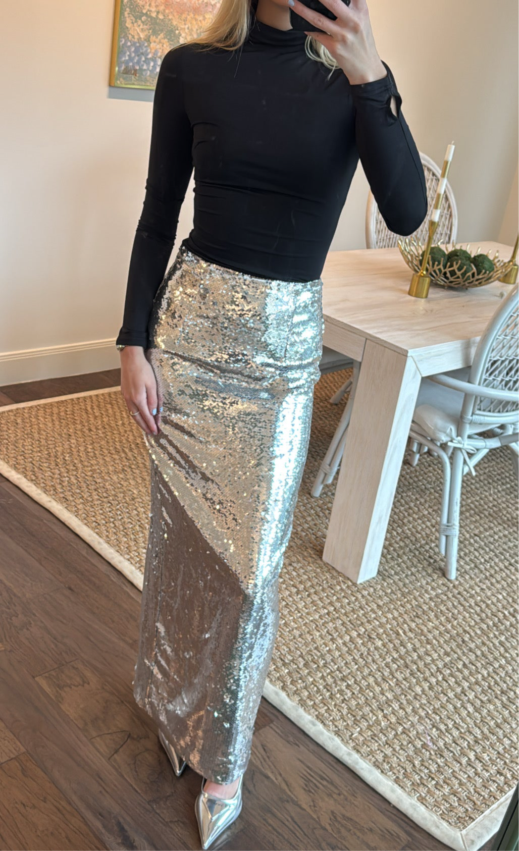 Kim Shui Maxi Sequin Skirt