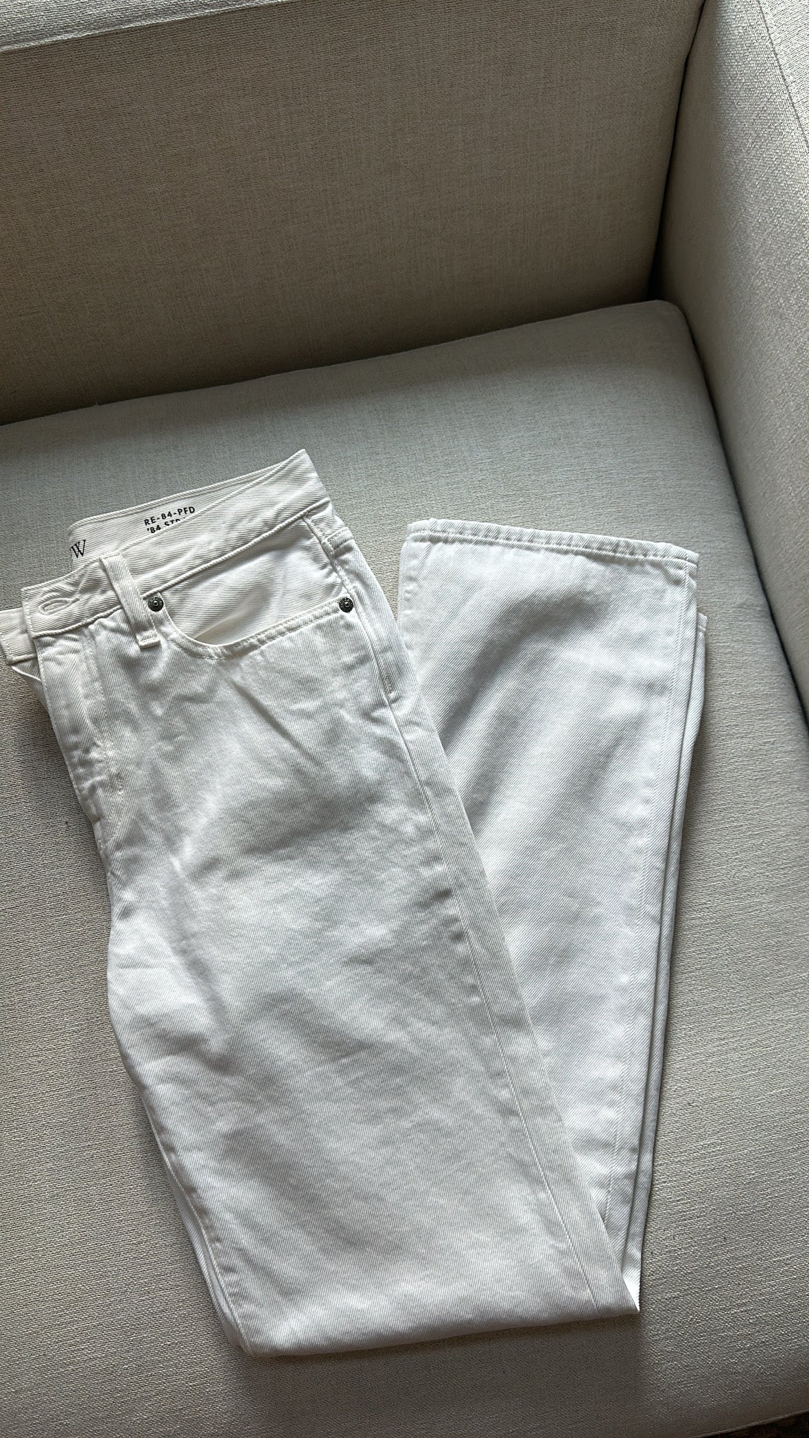 J. Crew White '84 Straight Jeans