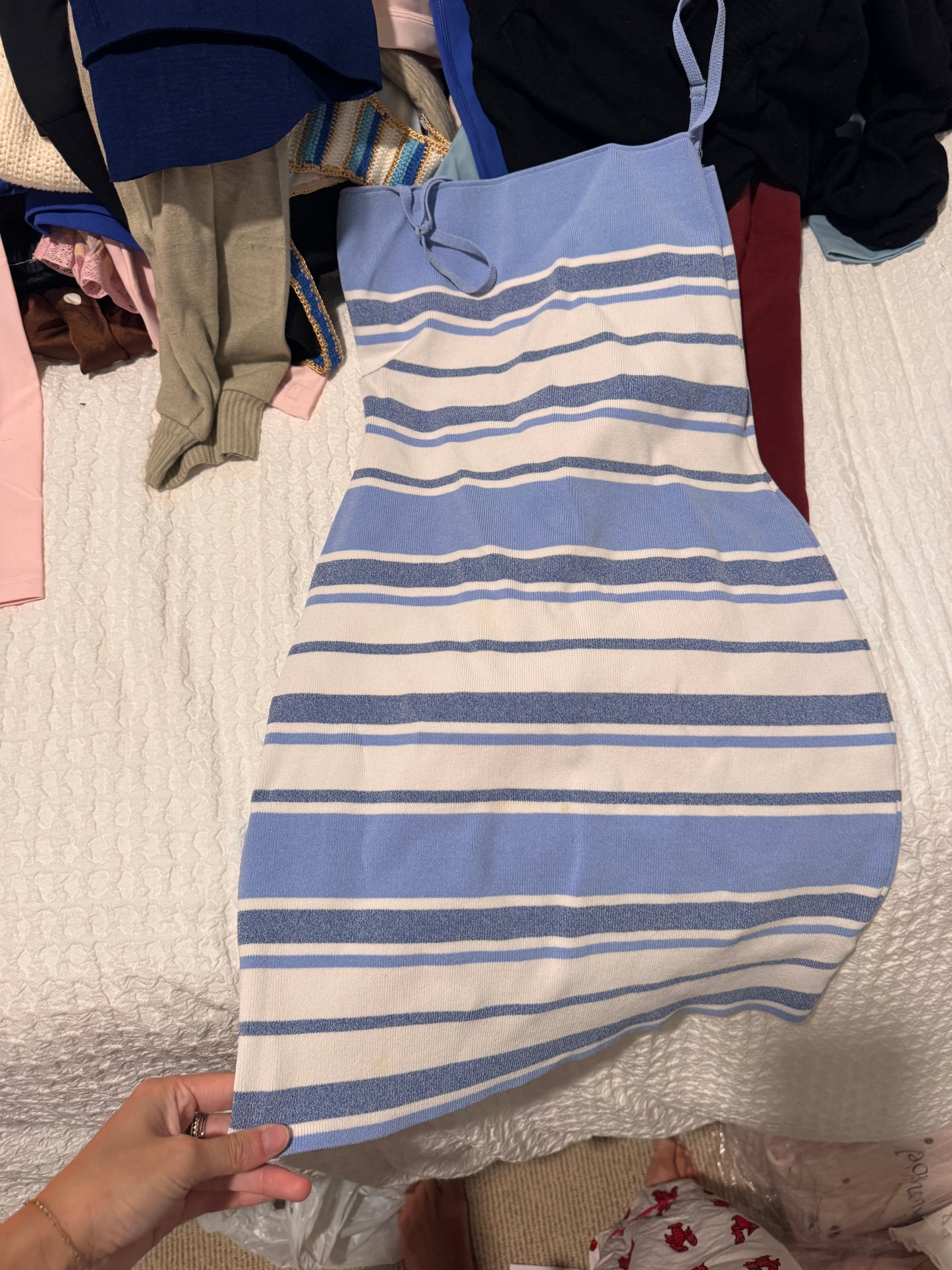 Superdown Striped Mini Dress