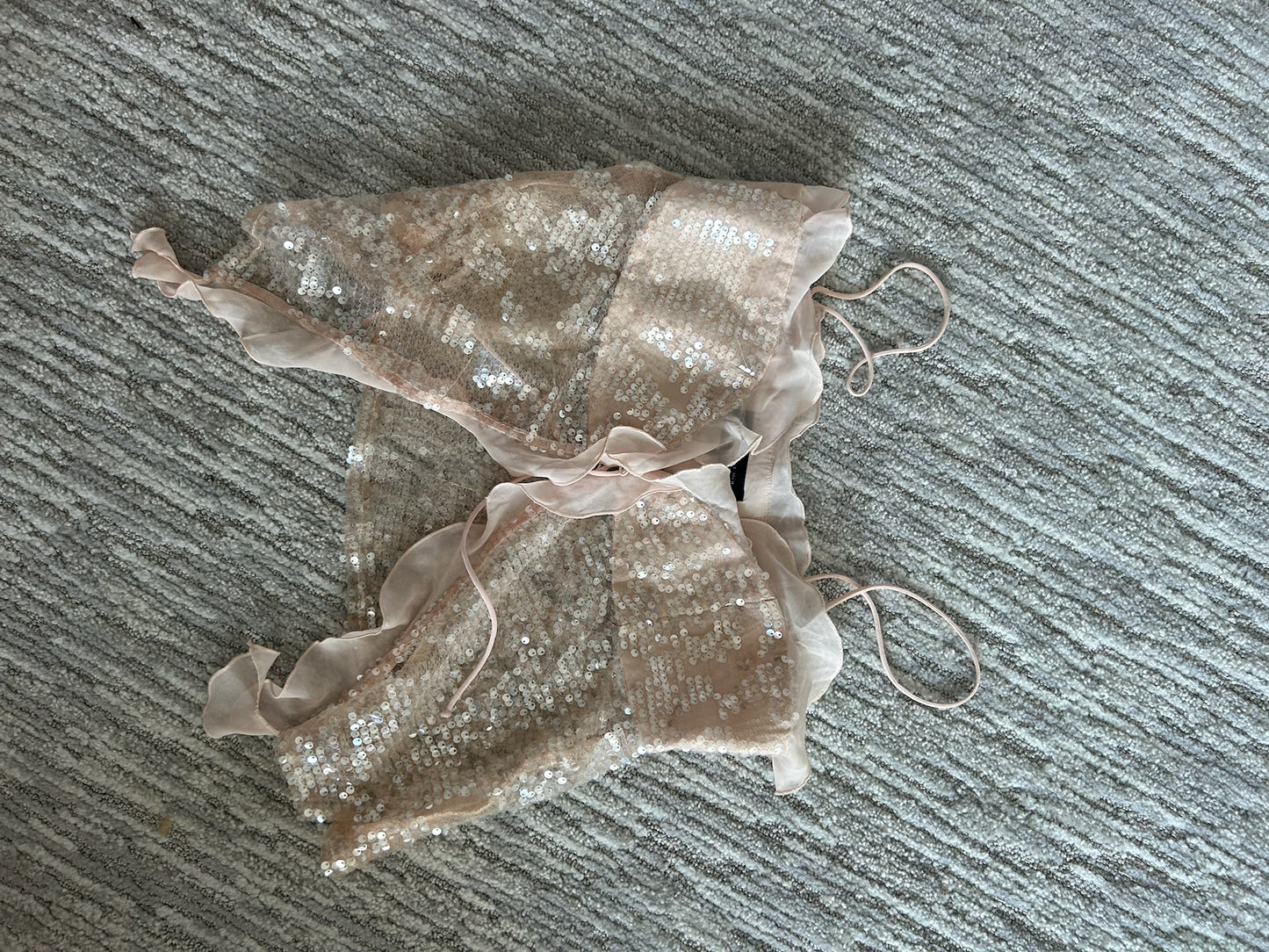 Zara Sequin Pink Tank Top