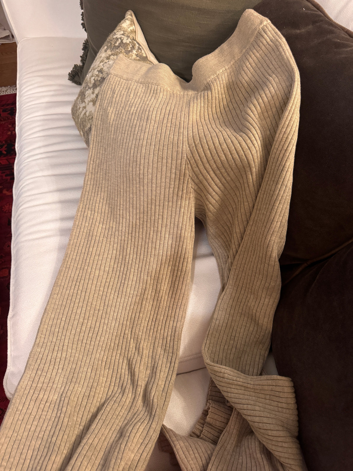 The Drop Brown Knit Pants