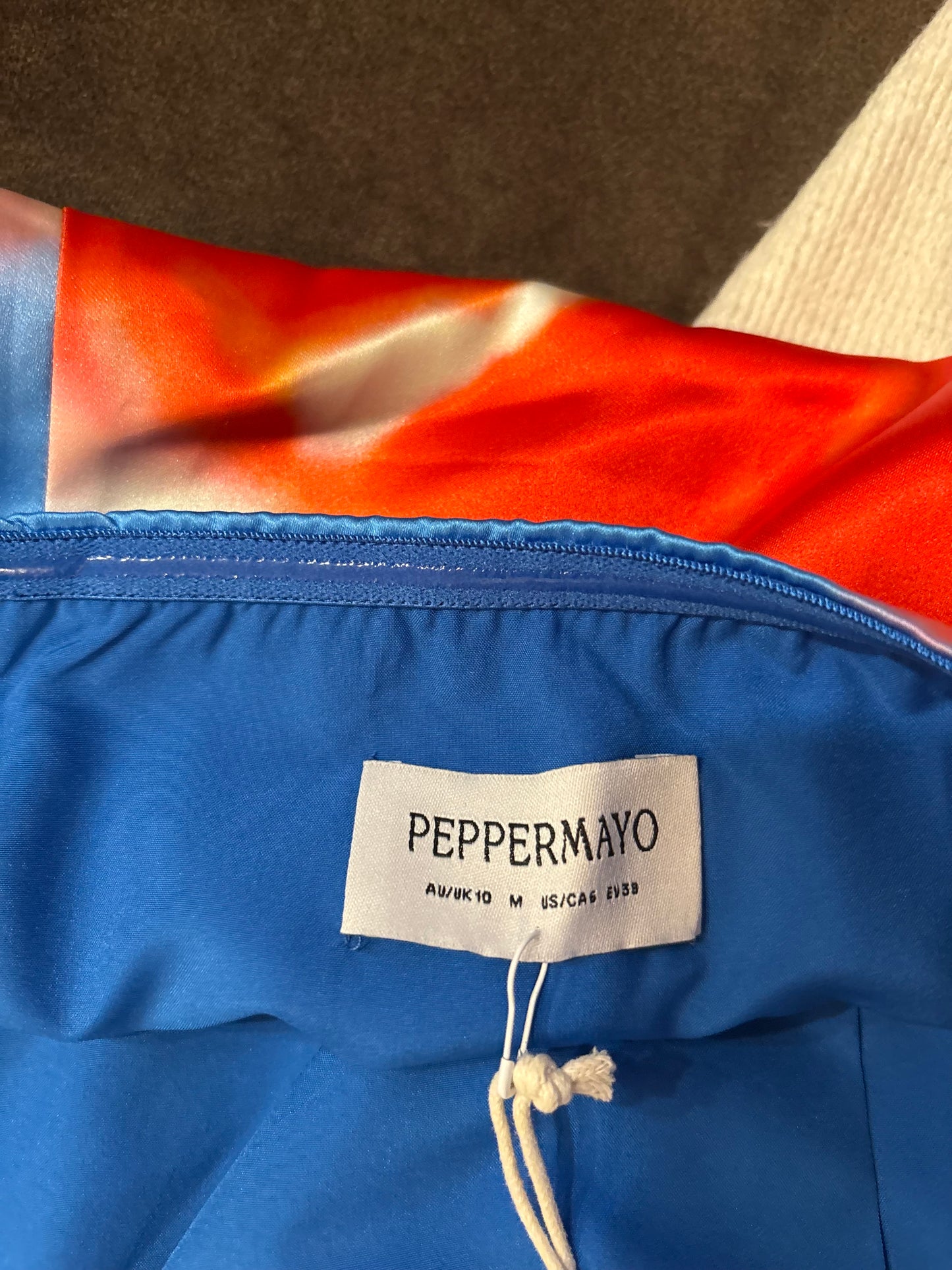 Peppermayo blue floral mini dress