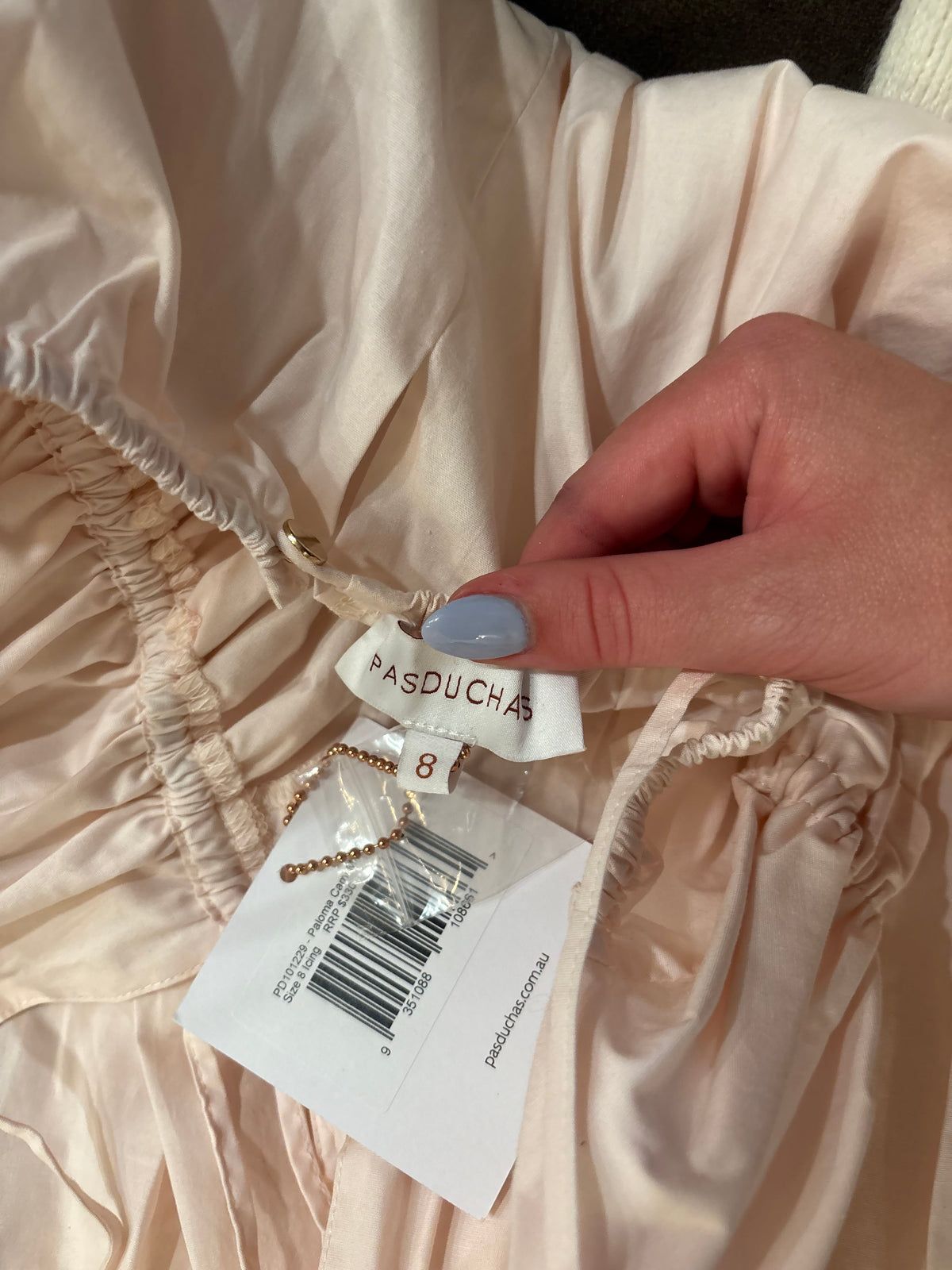Pasduchas Cream Maxi Dress