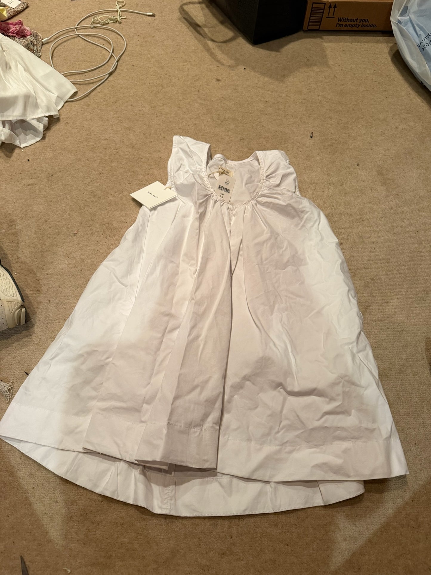 Warp + Weft White Mini Dress