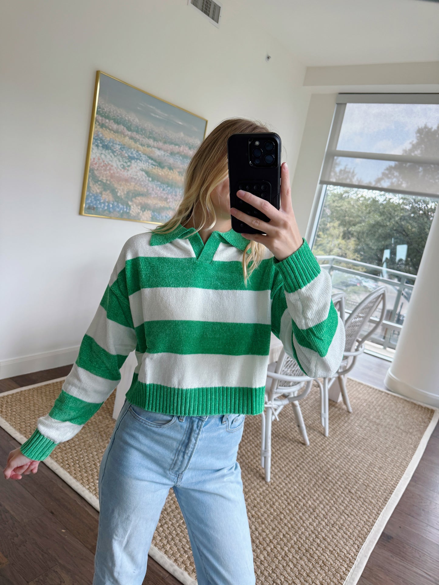 Lucky You Striped Sweater