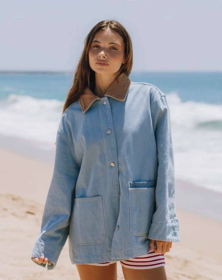 Daily Drills Denim + Mousse Barn Jacket (PRICED DUE TO DEMAND)