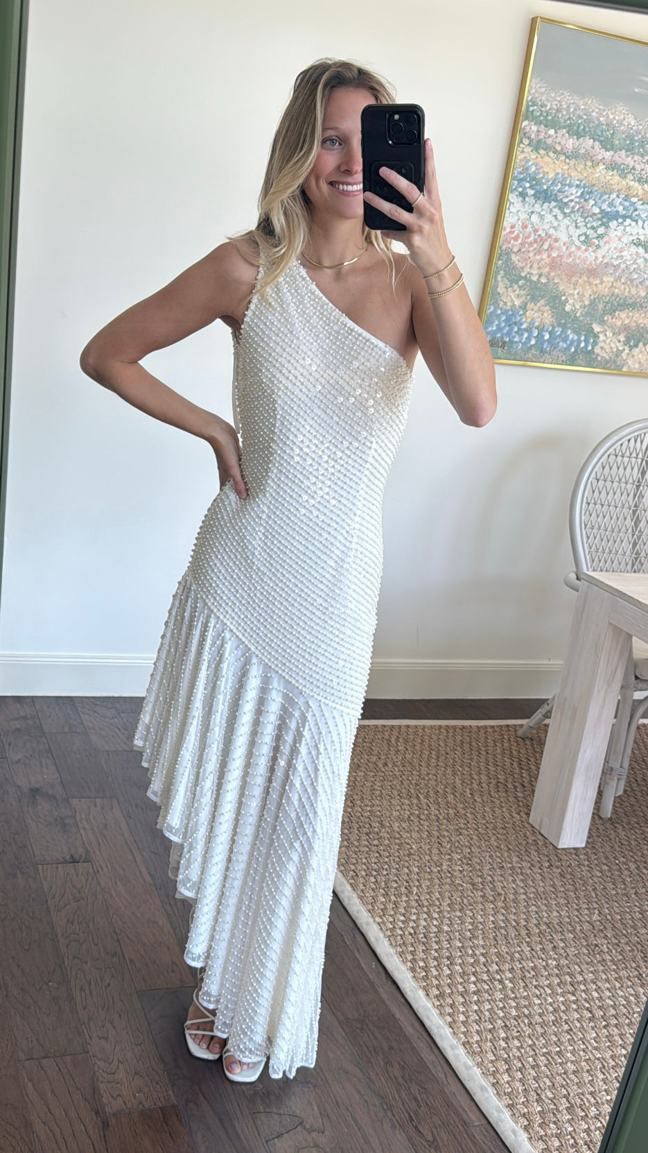 Mac Duggal Pearl One Shoulder Dress