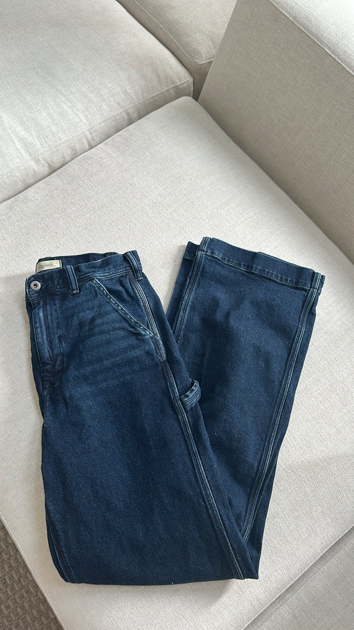 Stovepipe Dark Wash Jeans