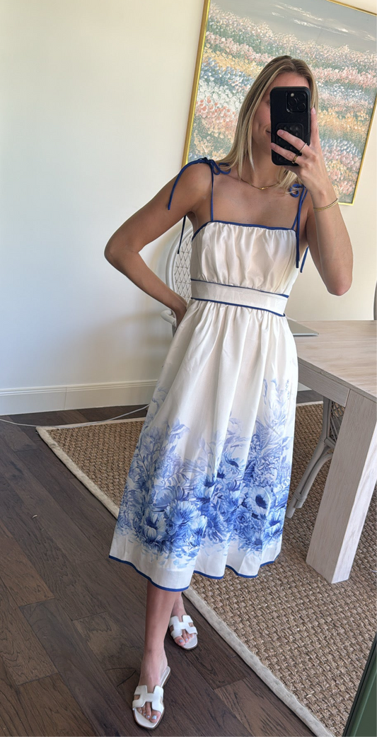 Iris Floral Midi Dress