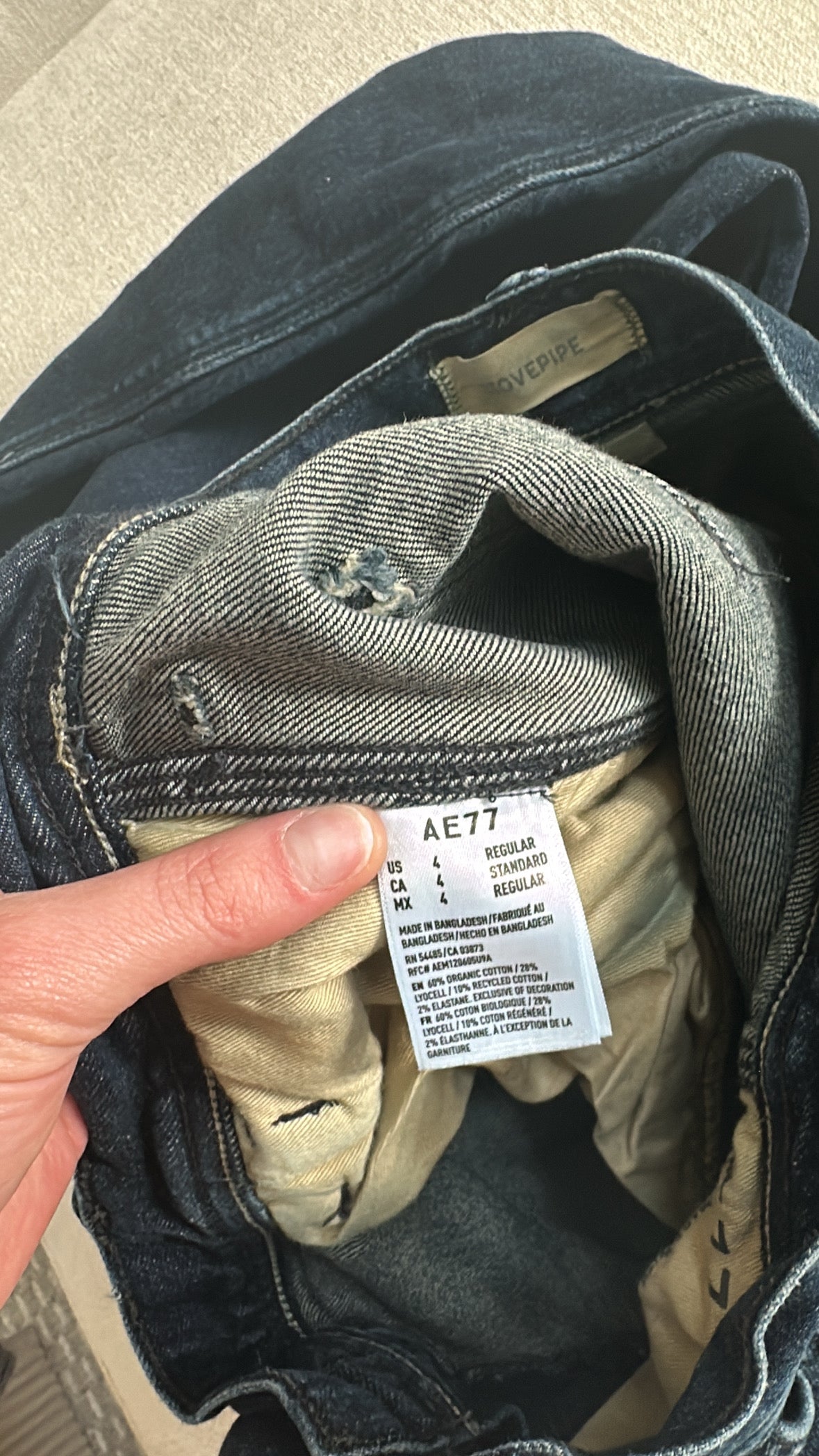 Stovepipe Dark Wash Jeans