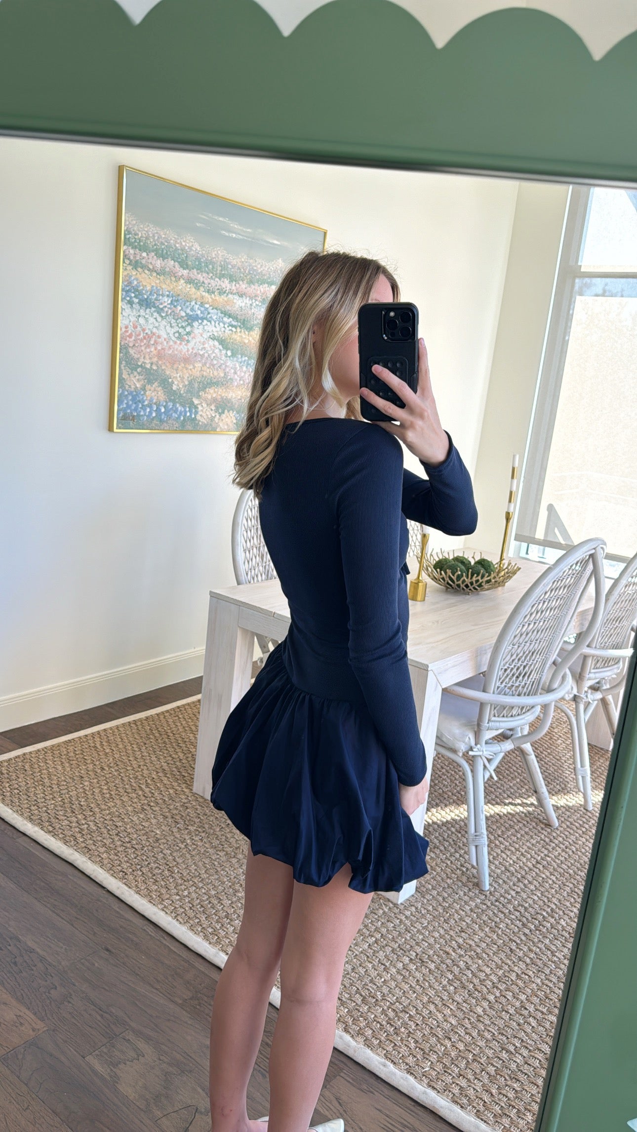 Blue Blush Mini Dress