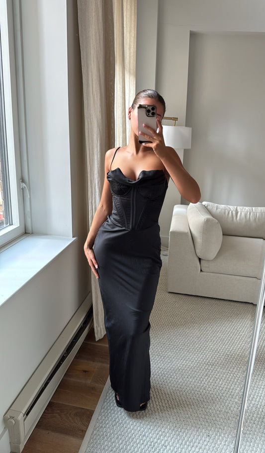 House of CB Black Gown