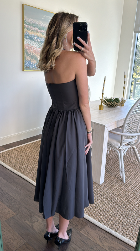 Gray Drop-waist Dress