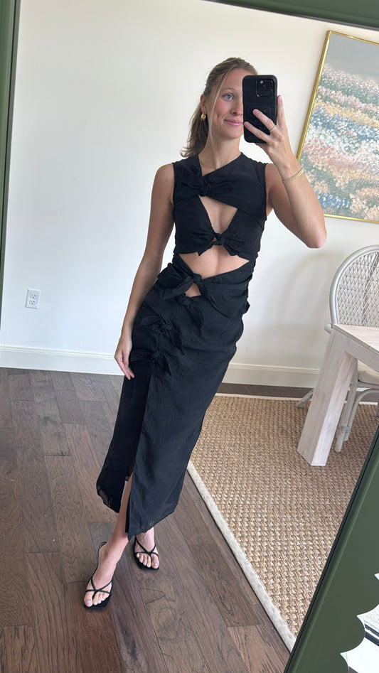 The Wolf Gang Bow Cutout Dress