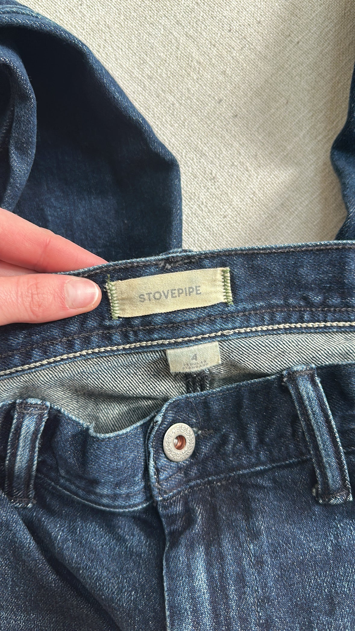 Stovepipe Dark Wash Jeans