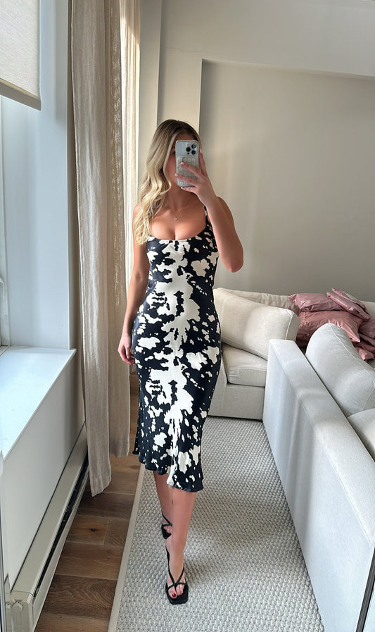 Anthropologie Conditions Apply Printed Midi Dress