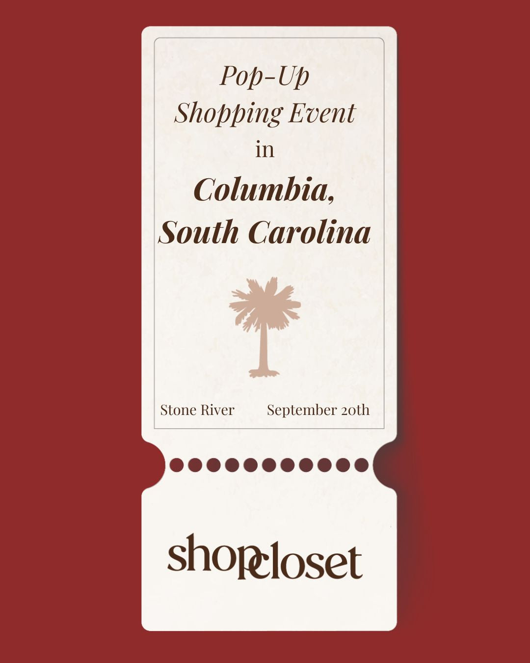 Columbia X Shop Closet Pop Up Event