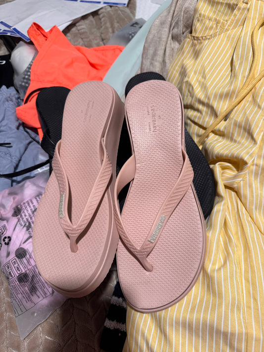 Havaianas Pink Platform Flip Flops