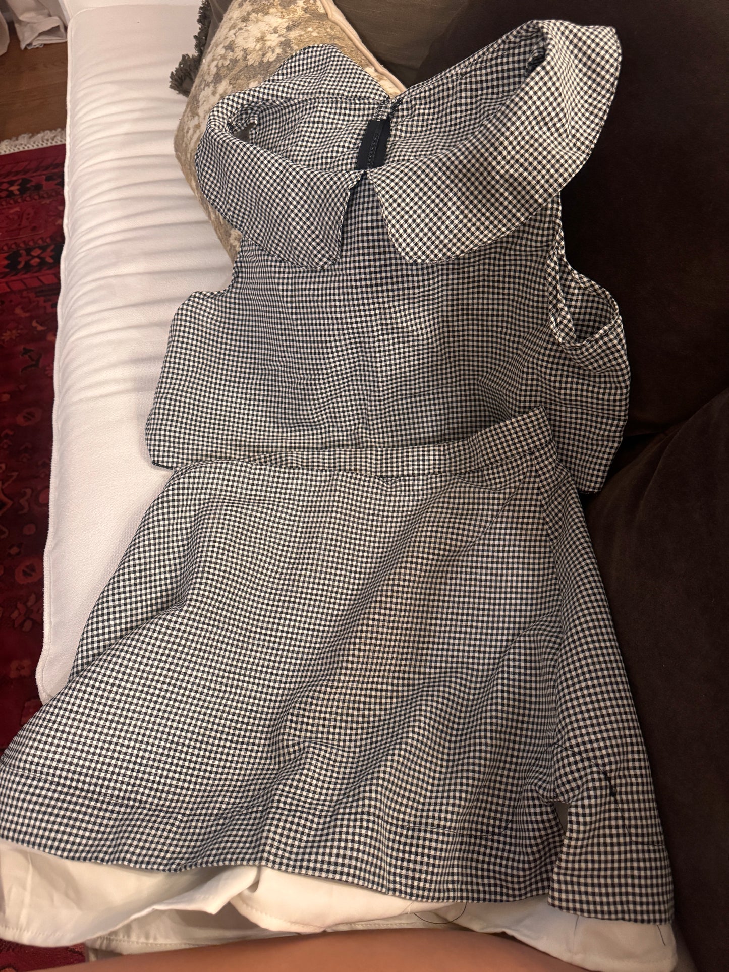 Black Plaid Skirt & Top Set ($28 FOR SET)