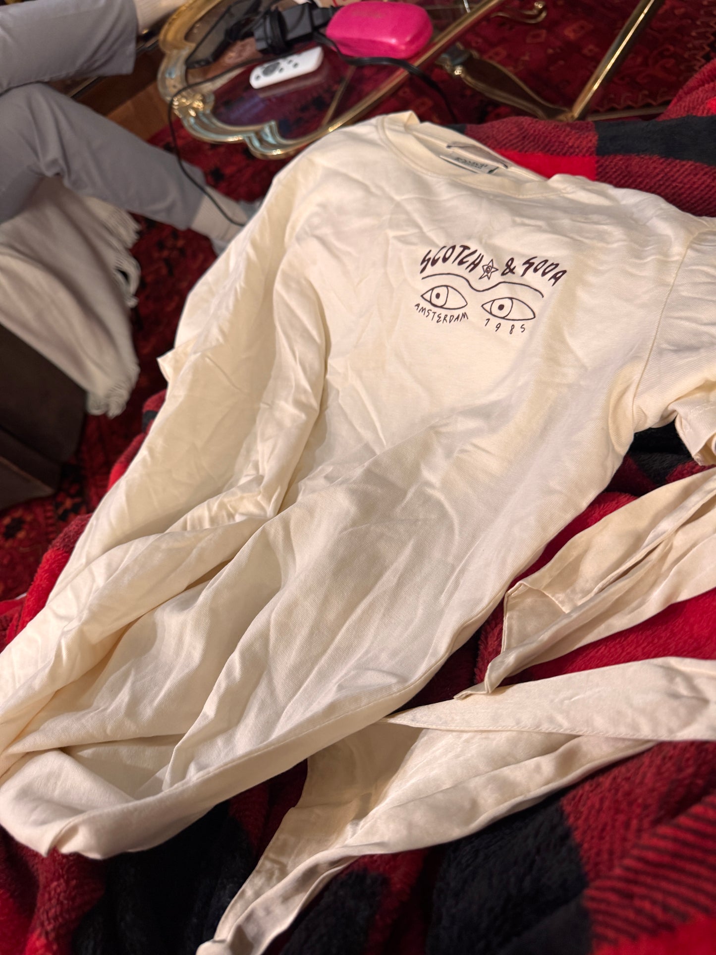 Scotch & Soda Cream Graphic Tshirt