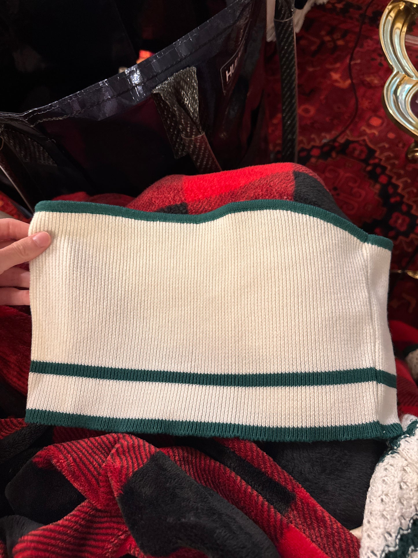Dress to Knit Green & White Set