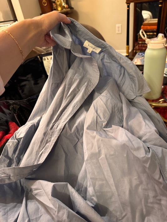 Bohme Blue Button Down Top