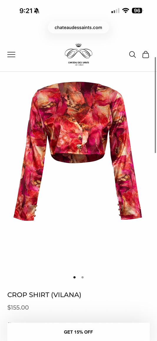 Chateau Des Saints Pink Satin Set (RETAIL $300)
