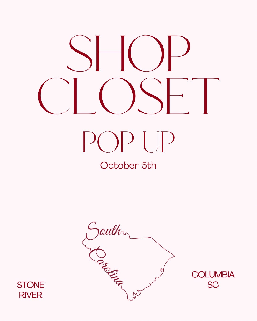 South Carolina x Shop Closet Pop-up Shopping Event