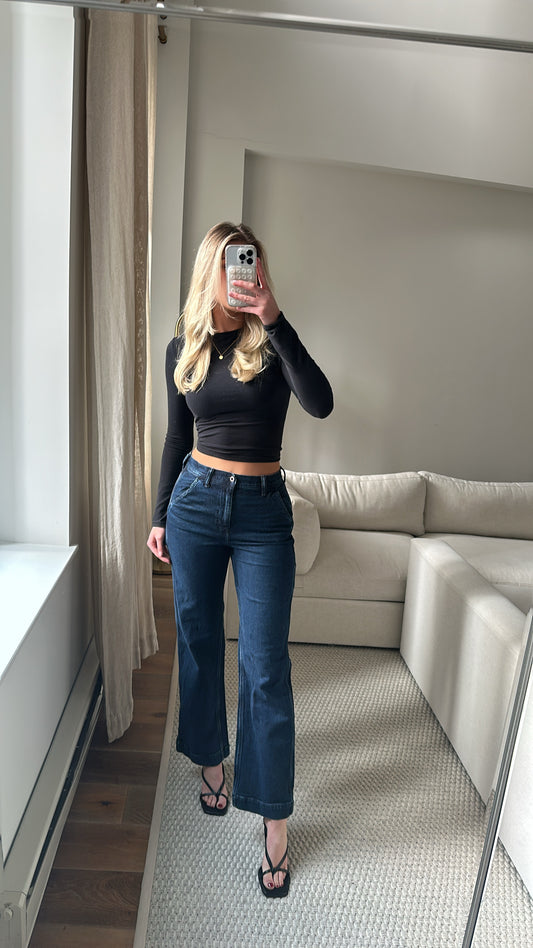 Stovepipe Dark Wash Jeans