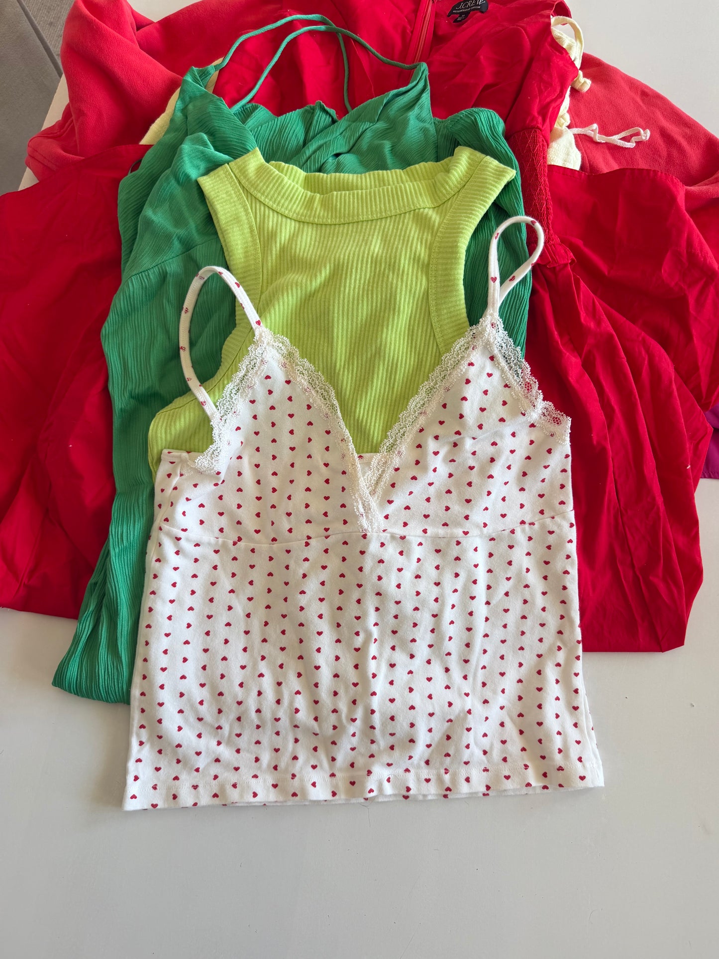 Brandy Melville Heart Lace Tank