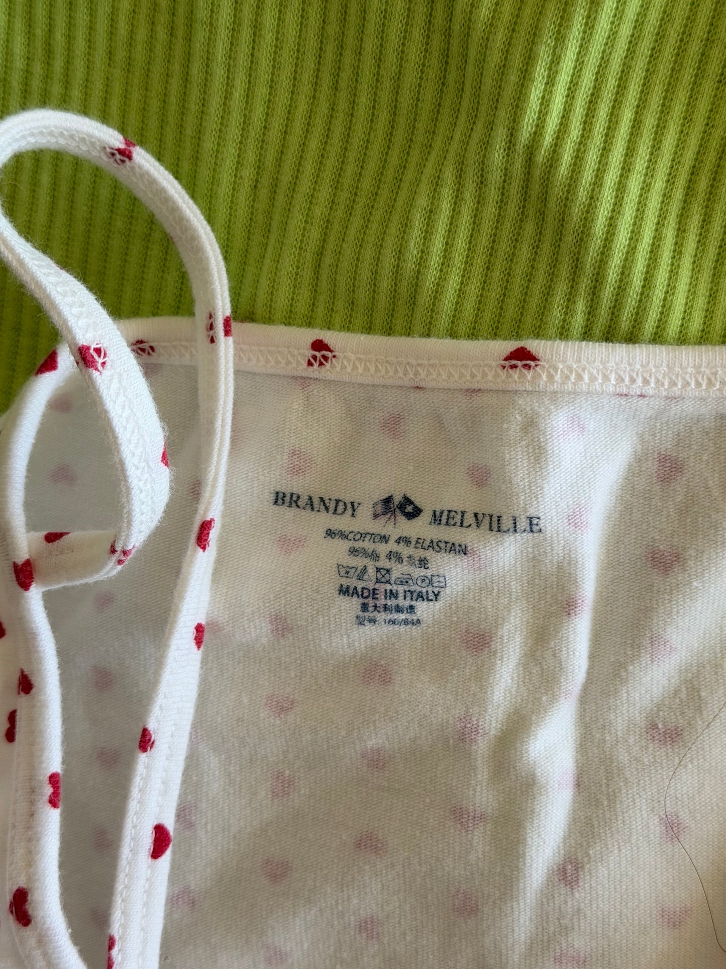 Brandy Melville Heart Lace Tank