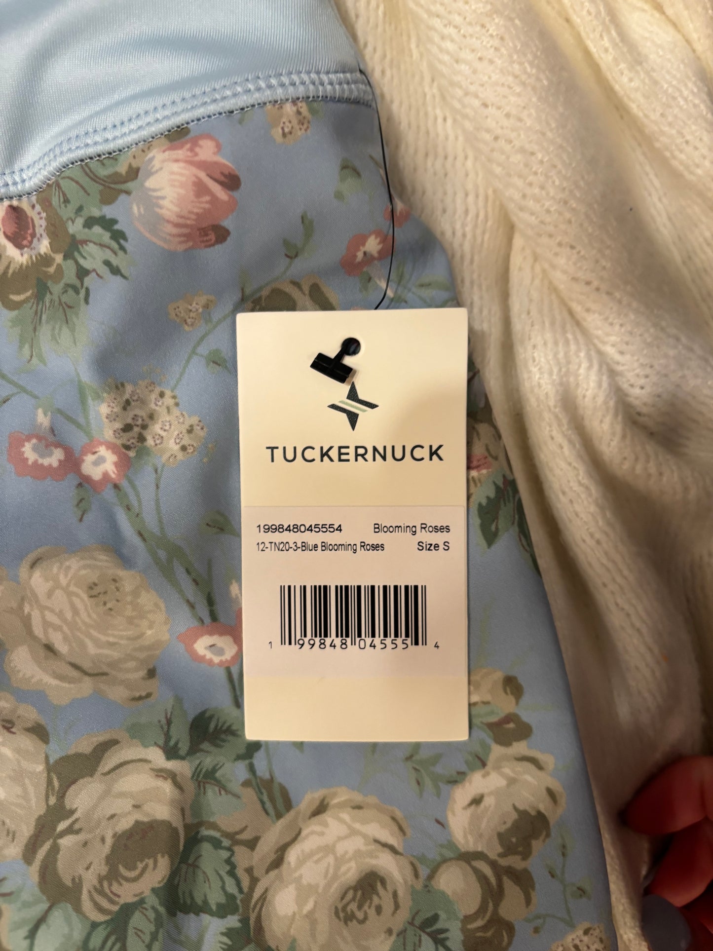 Tuckernuck blue floral workout set