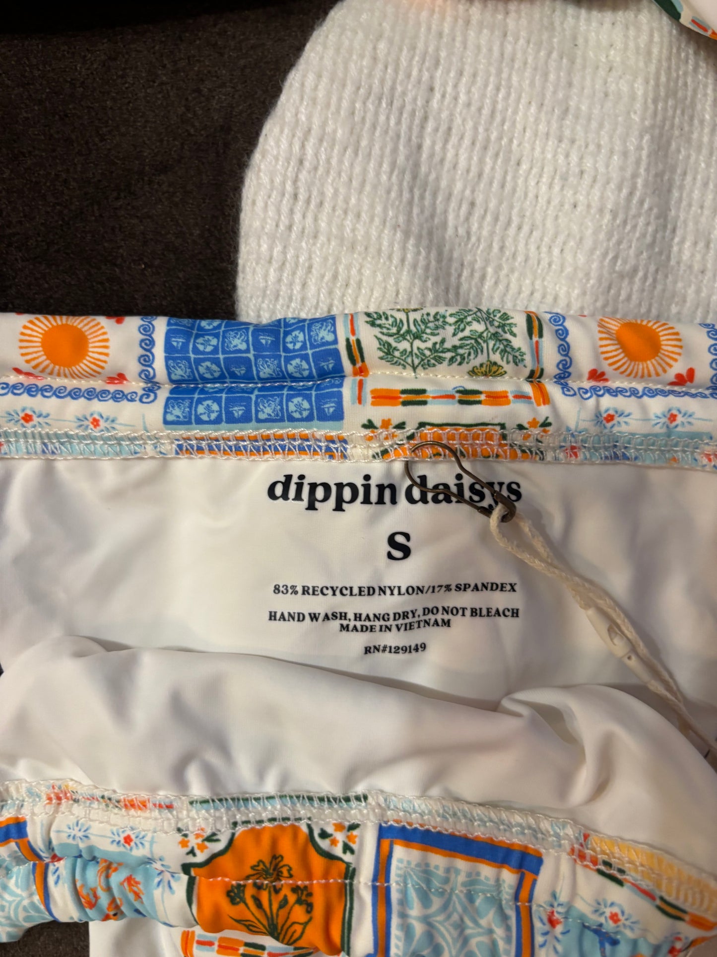 Dippin Daisys Orange and Blue bikini