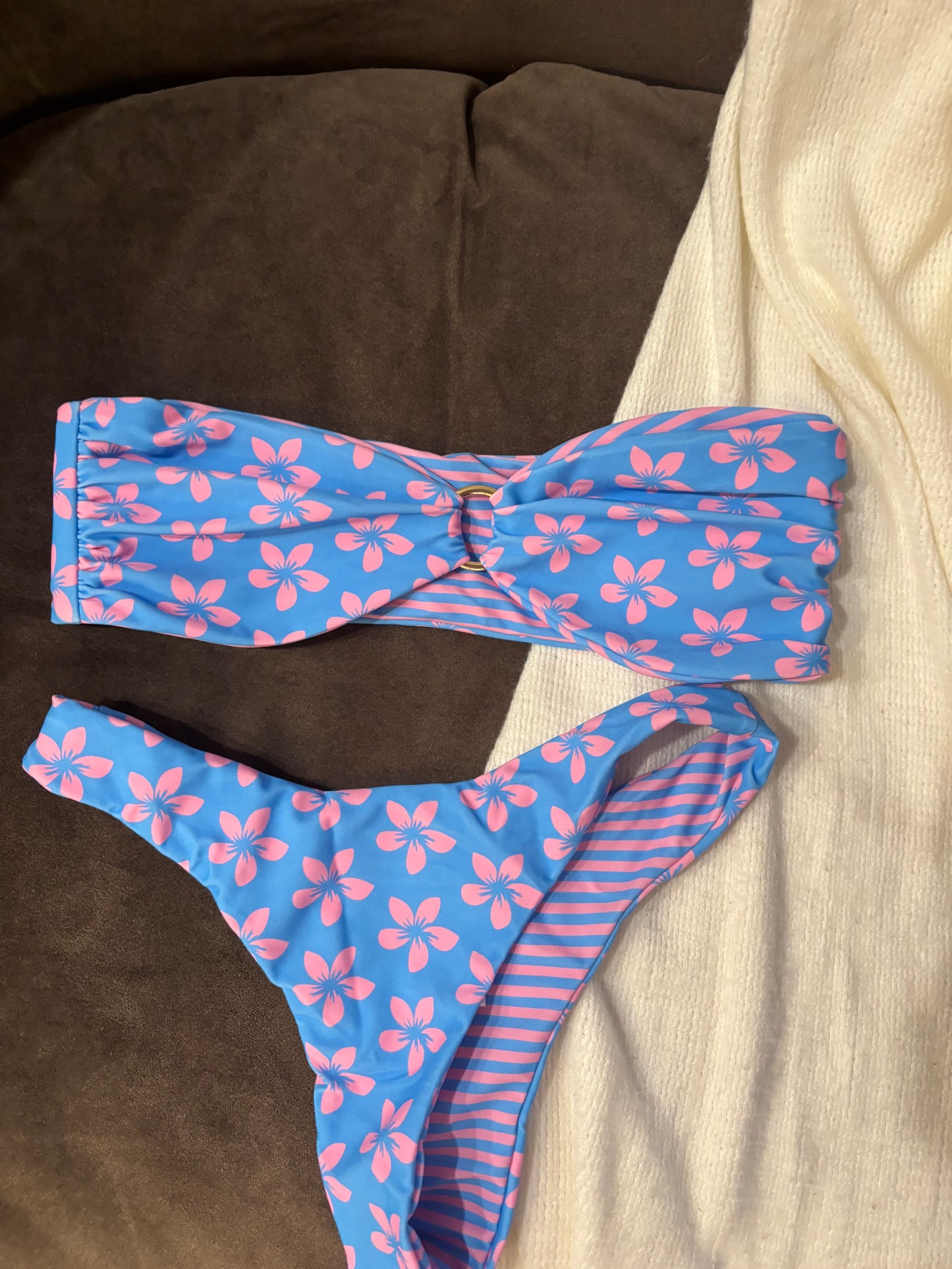 Leni Swims purple reversible bikini