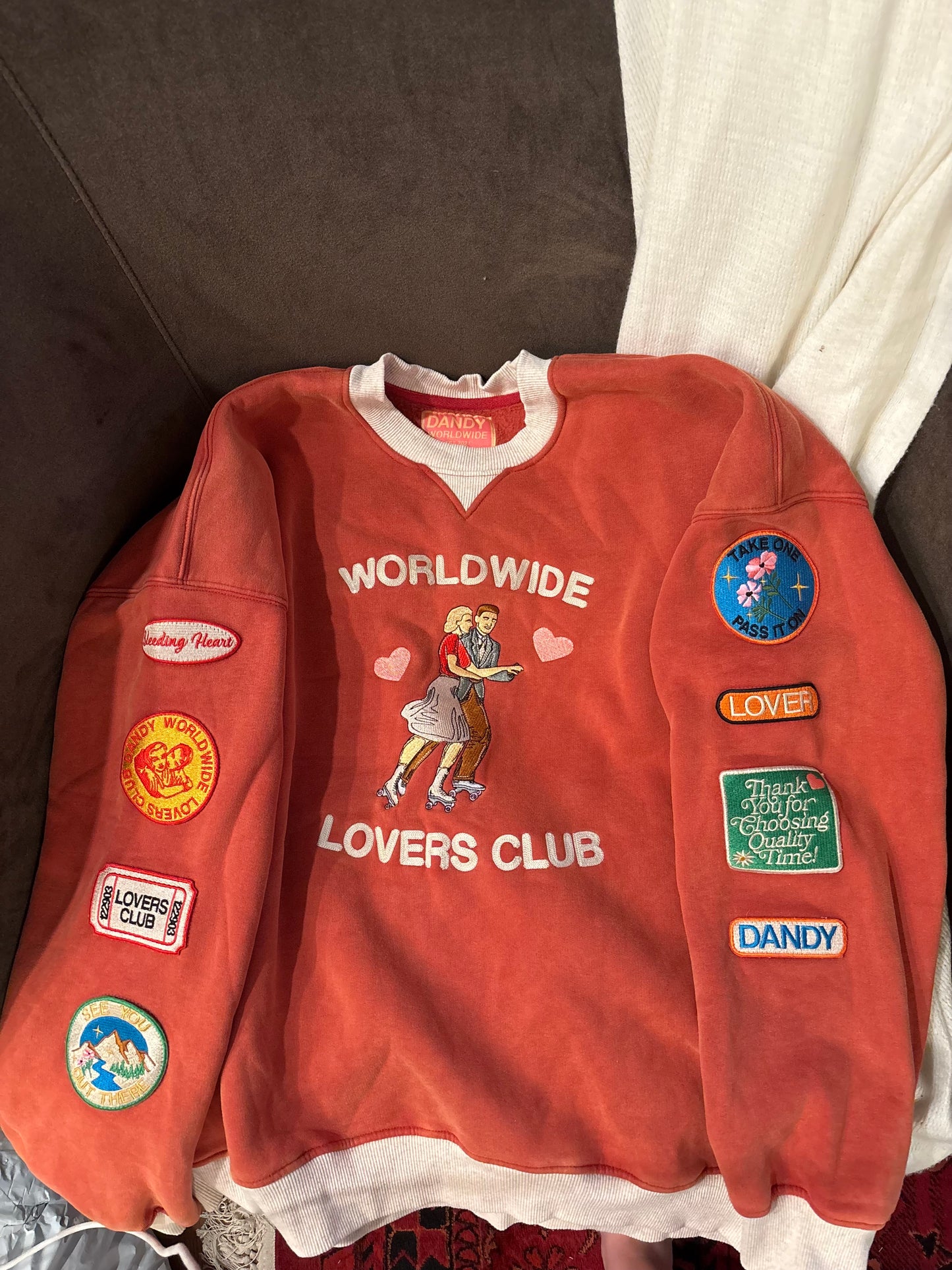 Dandy orange crew neck