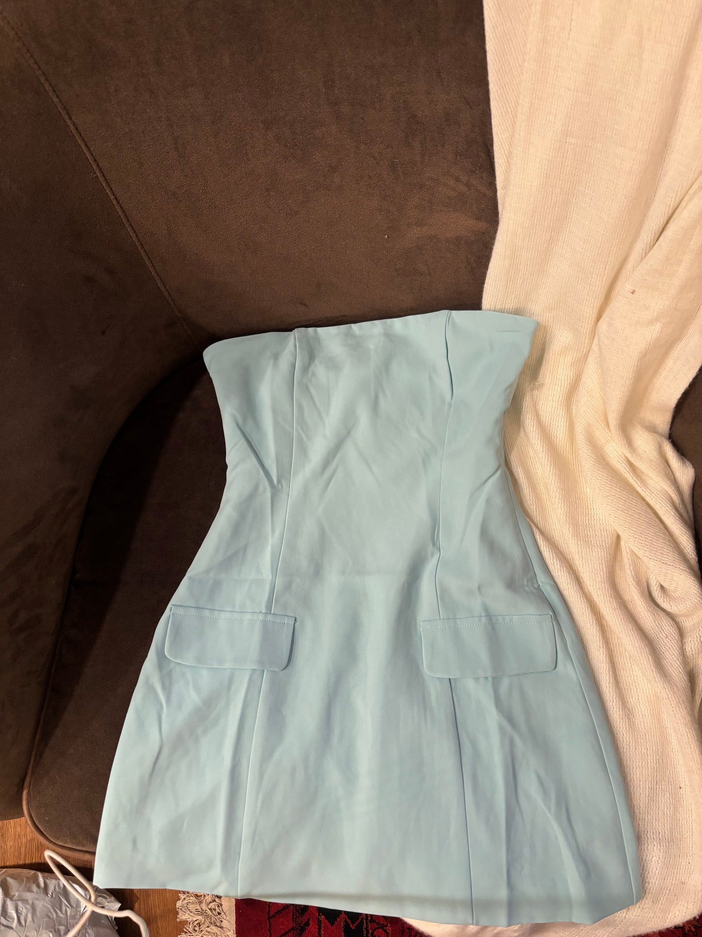 Peppermayo blue mini dress