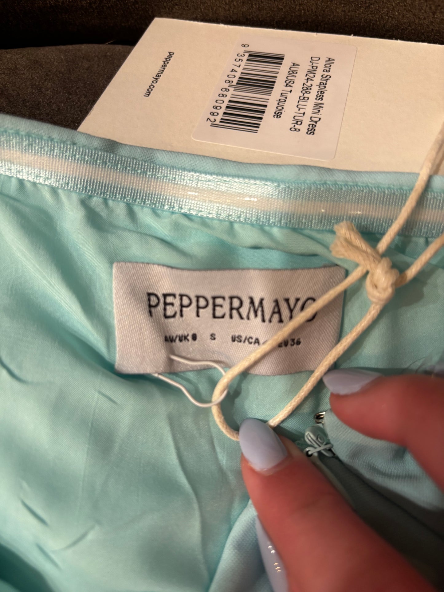 Peppermayo blue mini dress