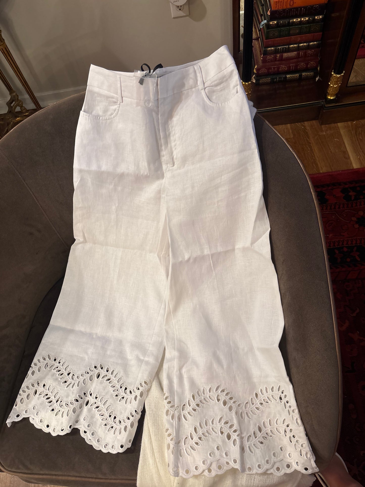 English Factory white top and pants set ($85 for set)