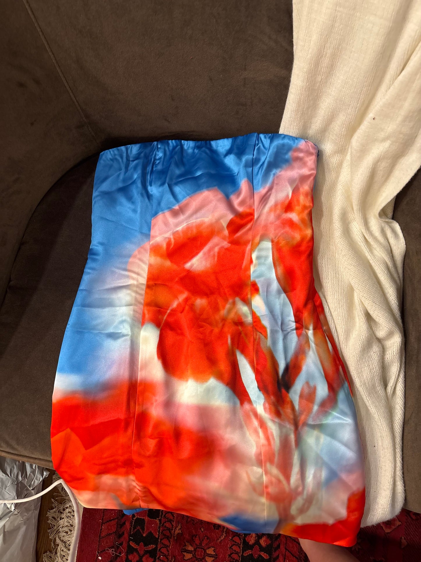Peppermayo blue floral mini dress