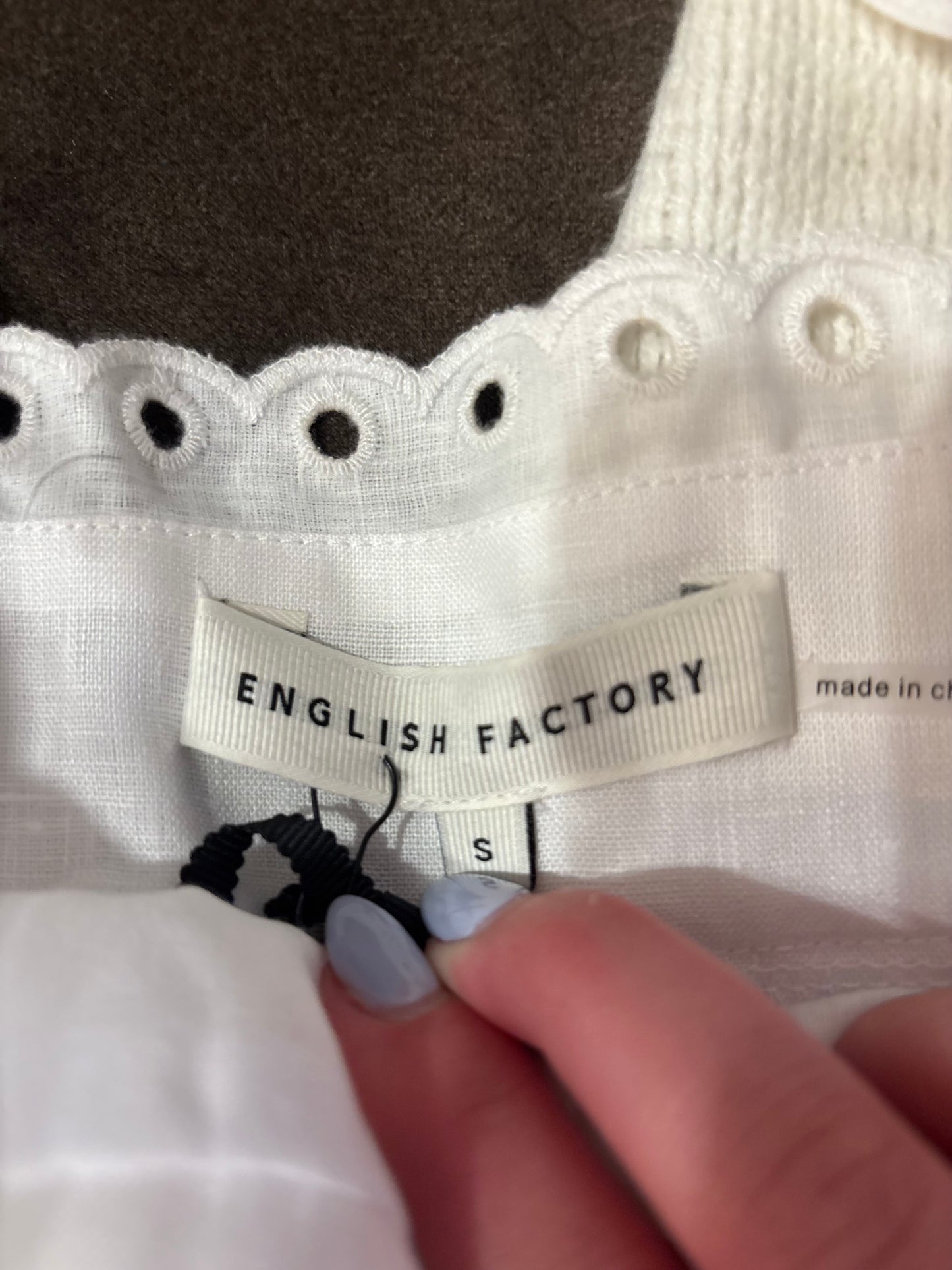 English Factory white top and pants set ($85 for set)
