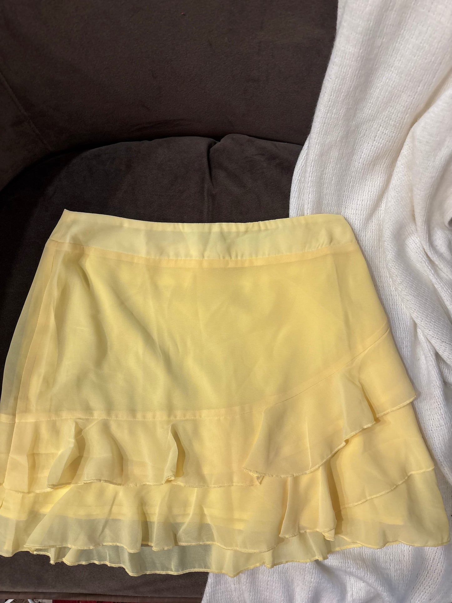 Beginning Boutique yellow skirt and tank set ($35)