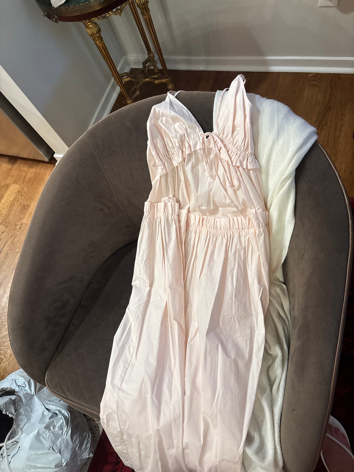 Pasduchas Cream Maxi Dress