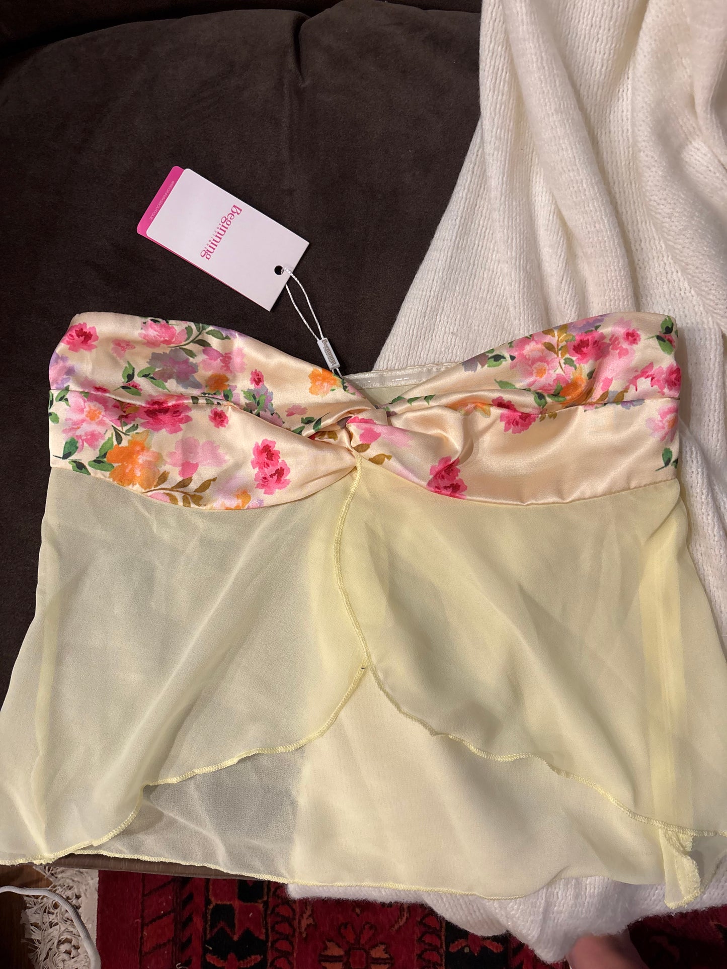 Beginning Boutique Yellow and Floral Set ($62 FOR SET)