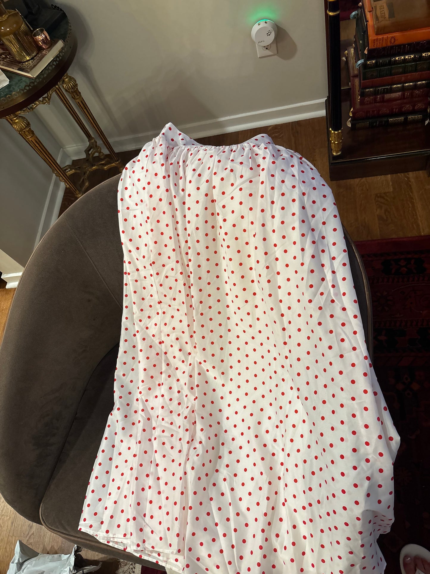 Princess Polly Red Polka Dot Maxi Skirt
