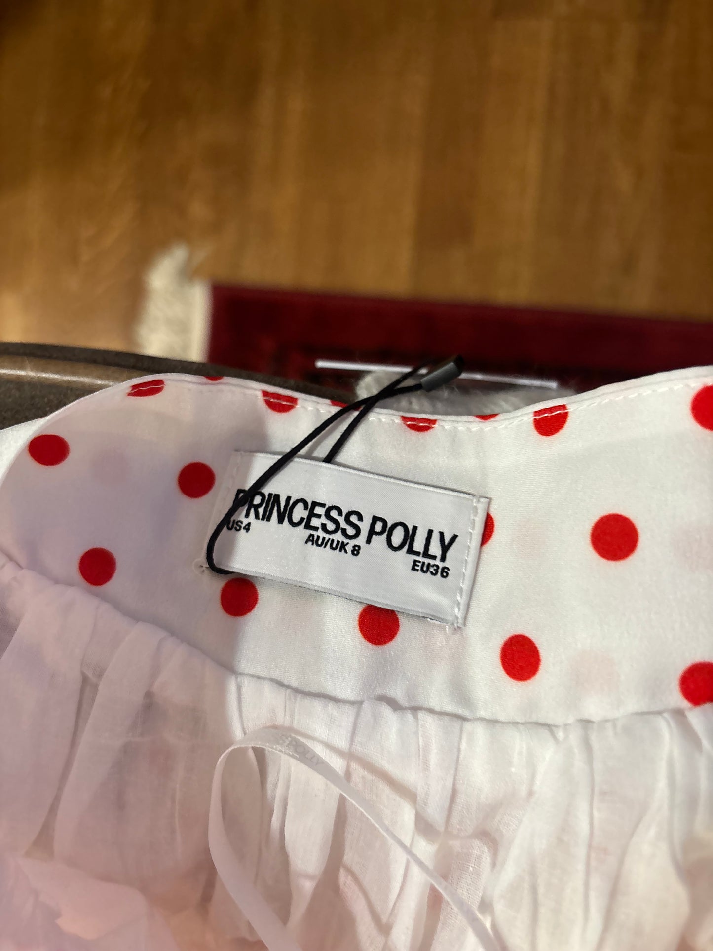 Princess Polly Red Polka Dot Maxi Skirt