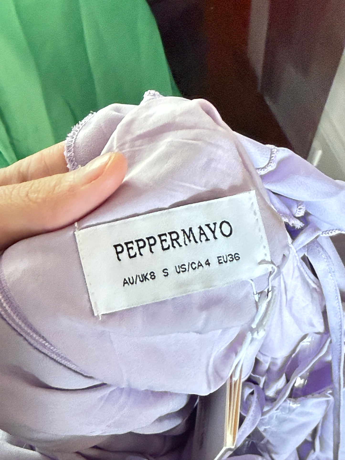Peppermayo Lavender Ruffle Halter Neck Maxi Dress