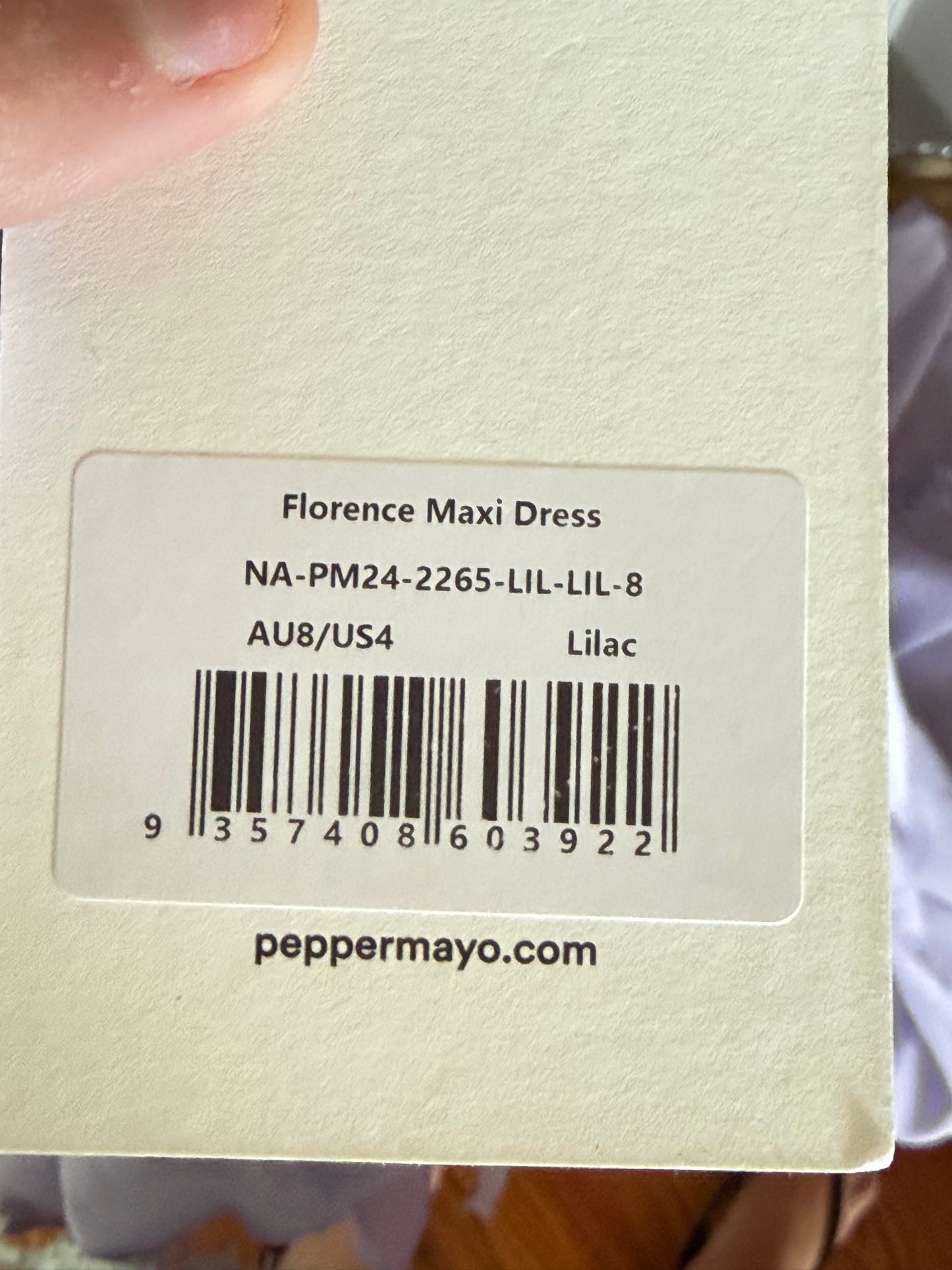 Peppermayo Lavender Ruffle Halter Neck Maxi Dress